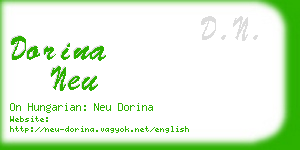 dorina neu business card